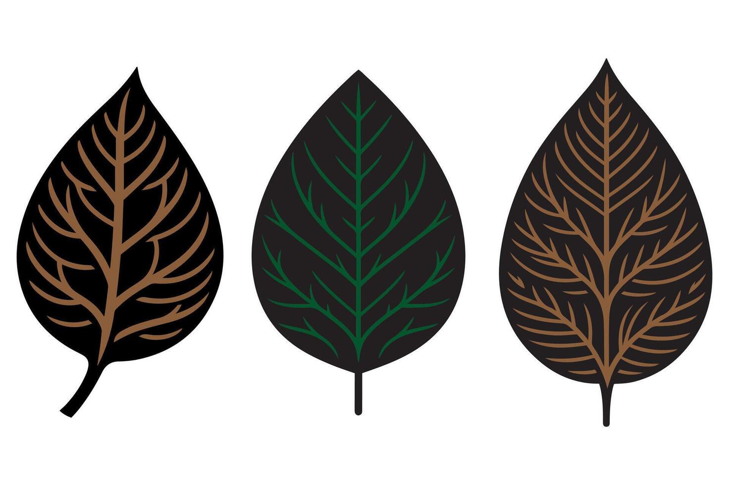 High-Quality Silhouette Leaf Graphic for Sale vector