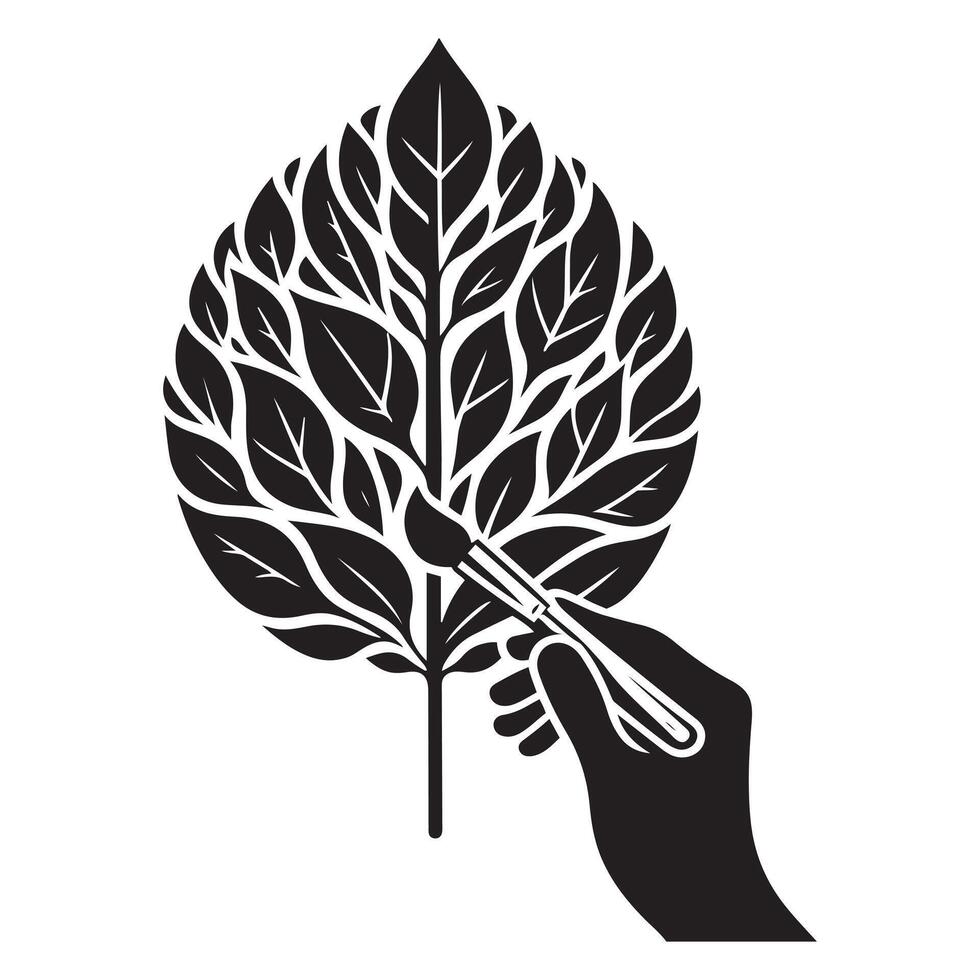 A unique leaf design with a splash of vivid colors, perfect for home decor, apparel, and digital prints. vector