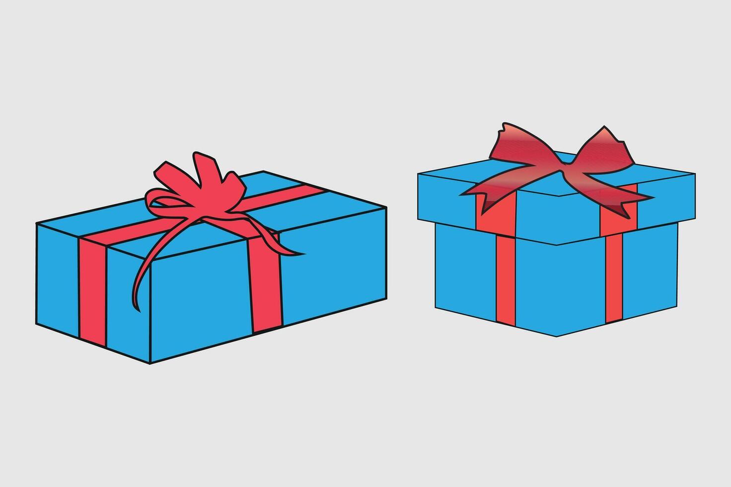 Premium Gift Box Scene for Branding vector