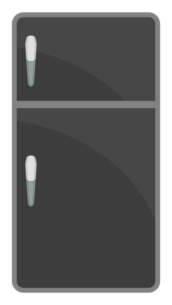 Refrigerator flat icon isolated on white background. vector
