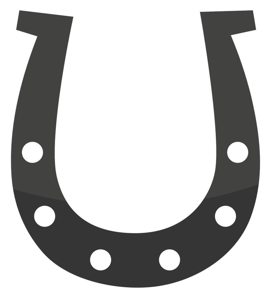 Horseshoe icon isolated on white background. vector