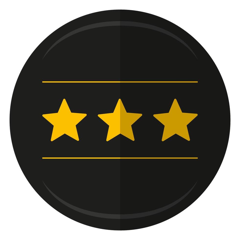 Rating stars icon isolated on white background. vector