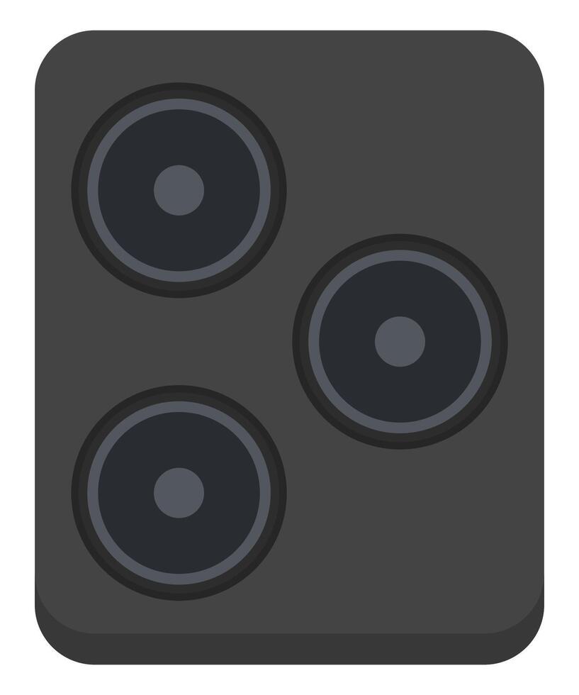 Three lens camera flat icon isolated on white background. vector