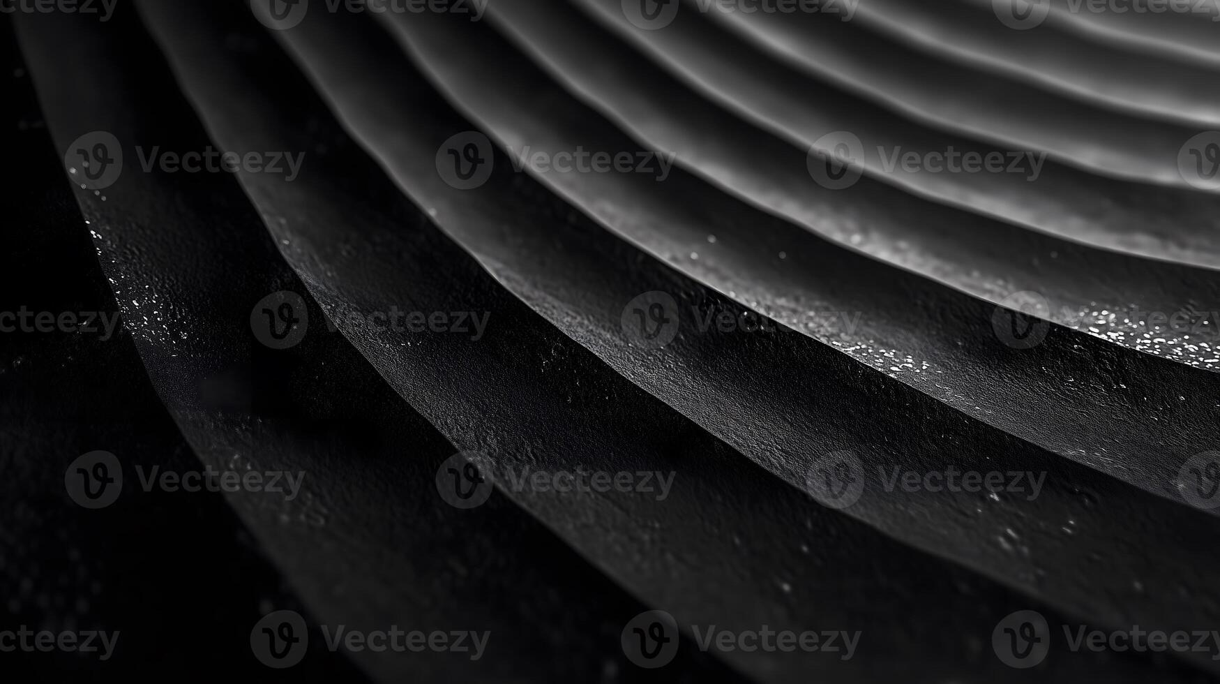 Abstract Black Wave Texture with Dramatic Lighting photo