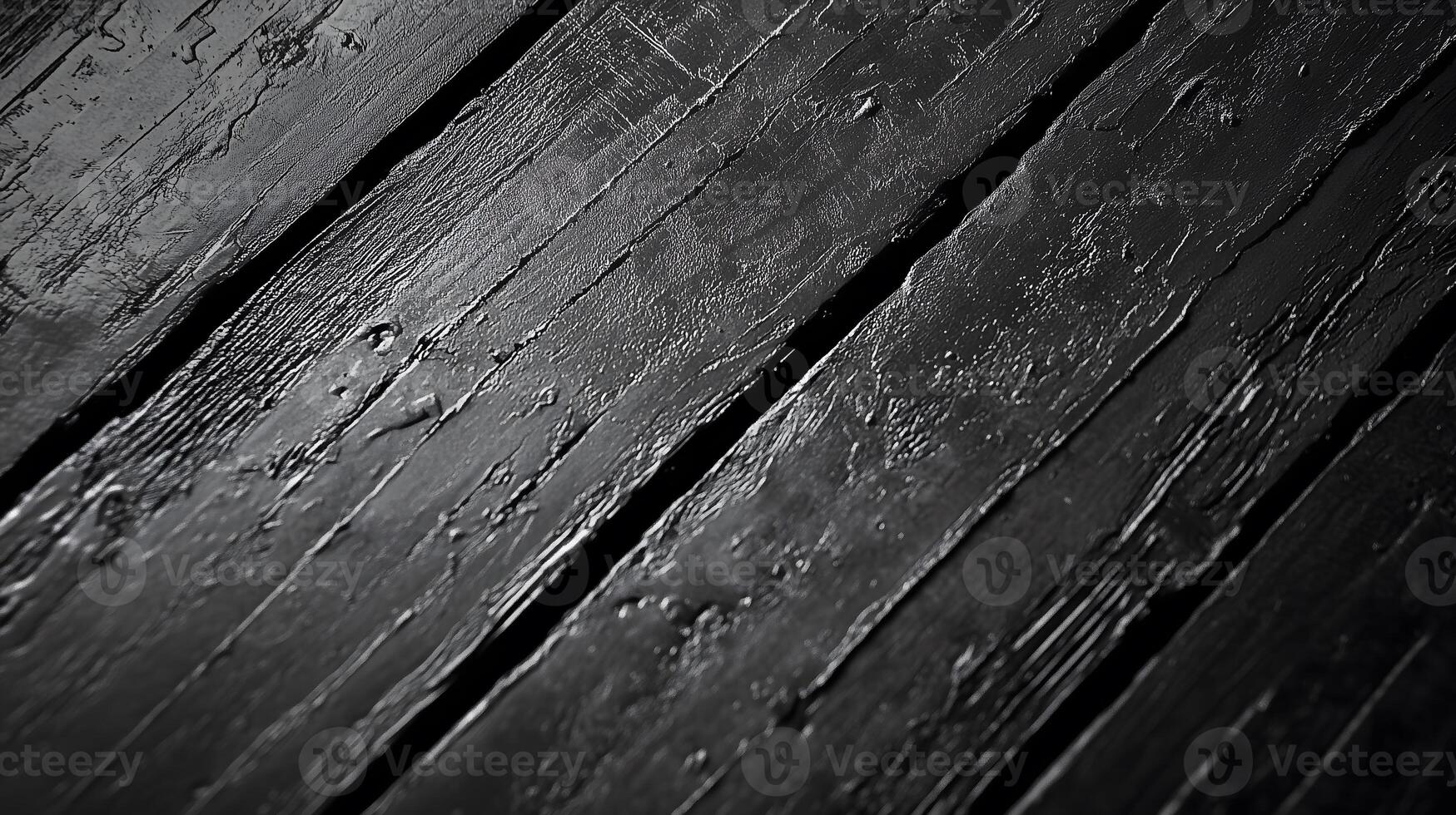 Dark Textured Wooden Surface with Glossy Finish photo