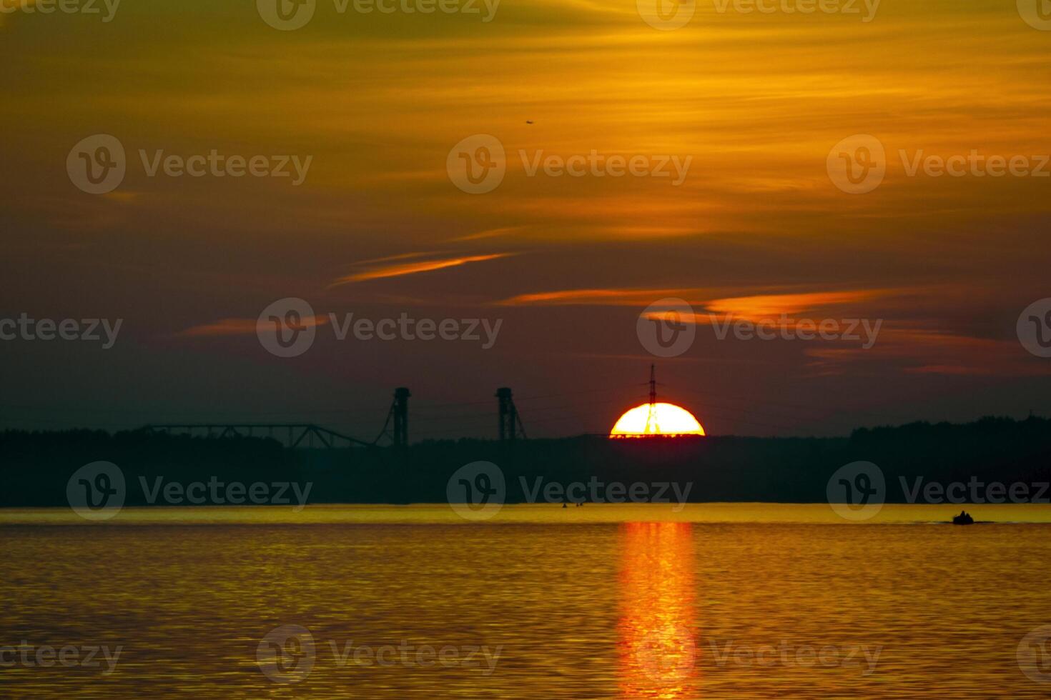 Beautiful landscape Sunset photo