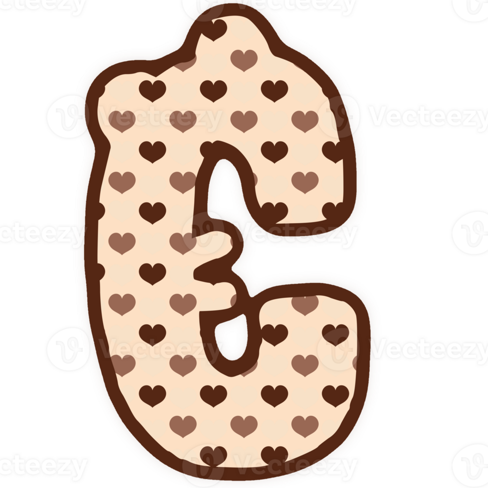 a brown and white heart shaped C png