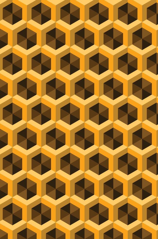 Geometric Hexagon Background vector