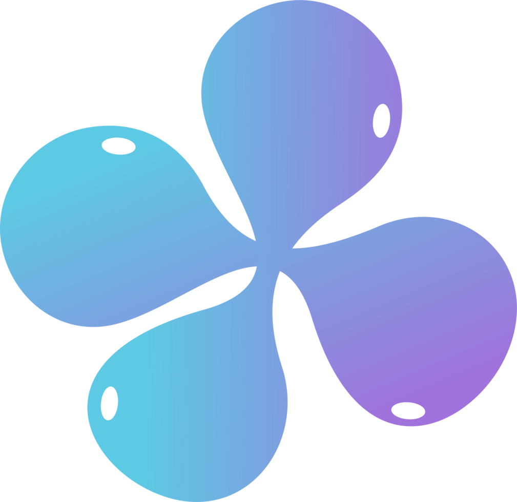 Liquid flower minimal color png
