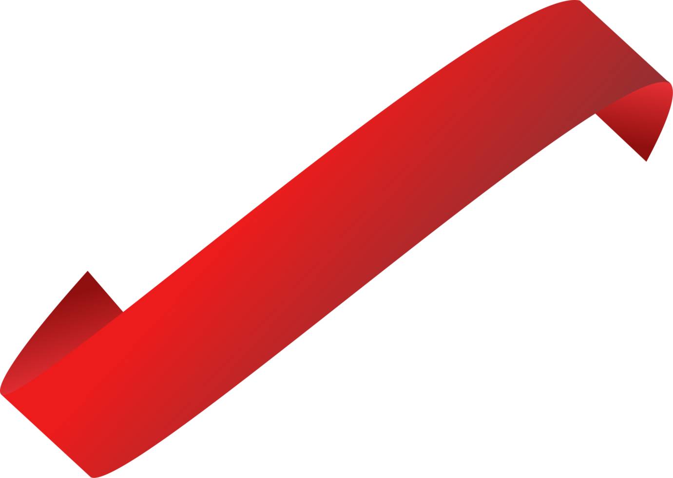 Red ribbon label tag png