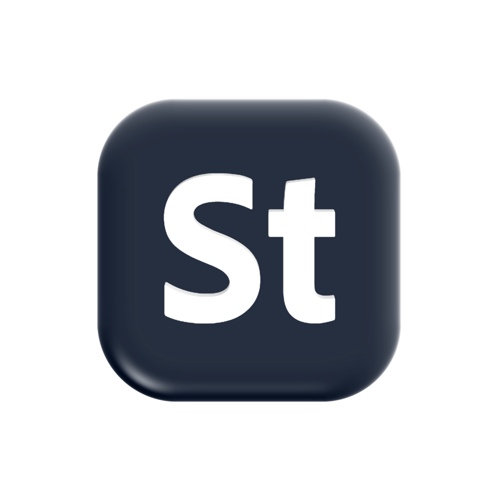 Adobe stock App icon on transparent background png