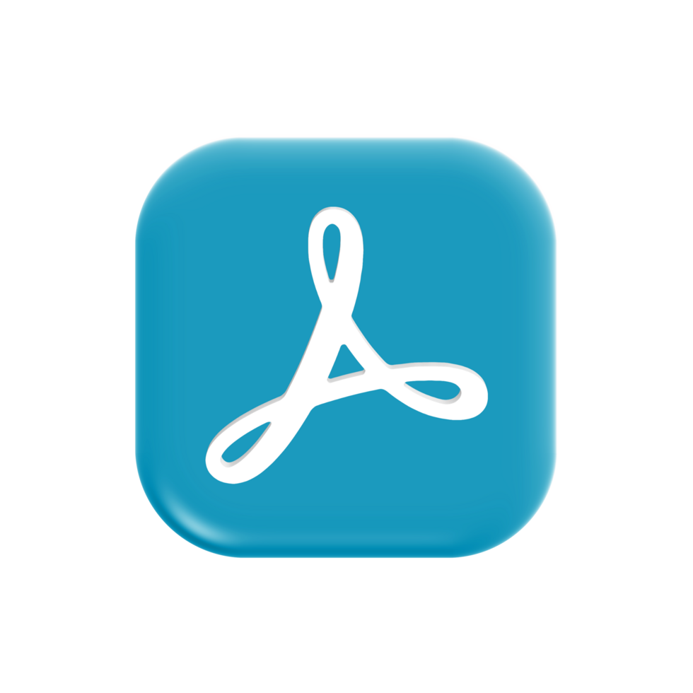 Adobe scan icon on transparent background png