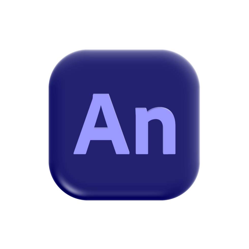 Adobe Animate icon on transparent background png