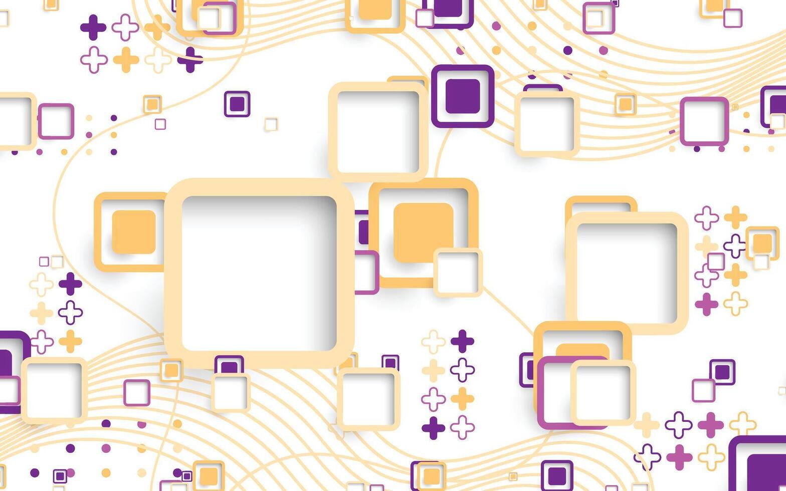 Geometric background with purple and trendy colors vector