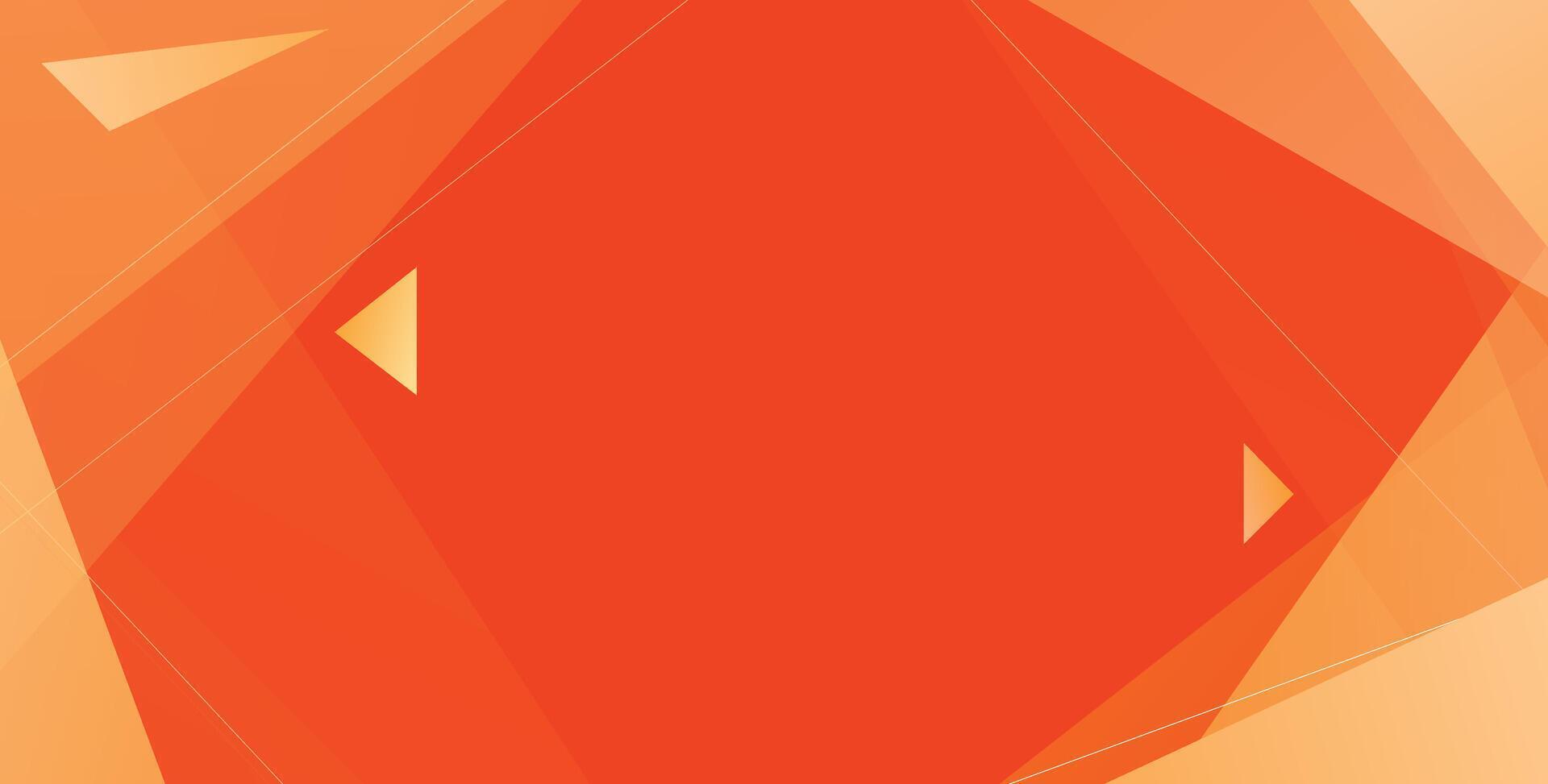 Abstract orange triangle background with triangles vector