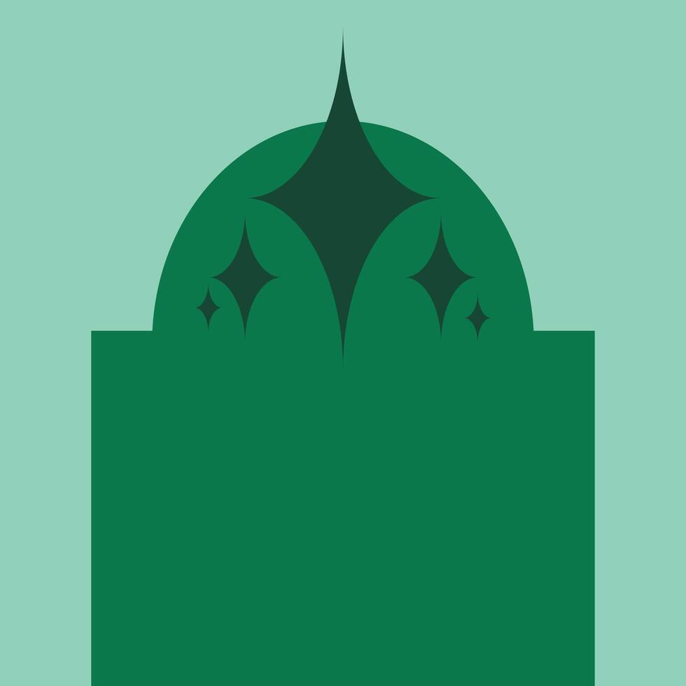 A green logo with stars on it vector