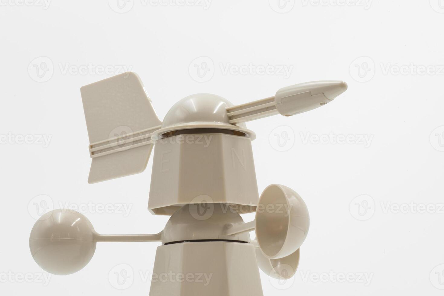 A 3 cups anemometer for wind speed and direction sensor for weather monitoring station photo