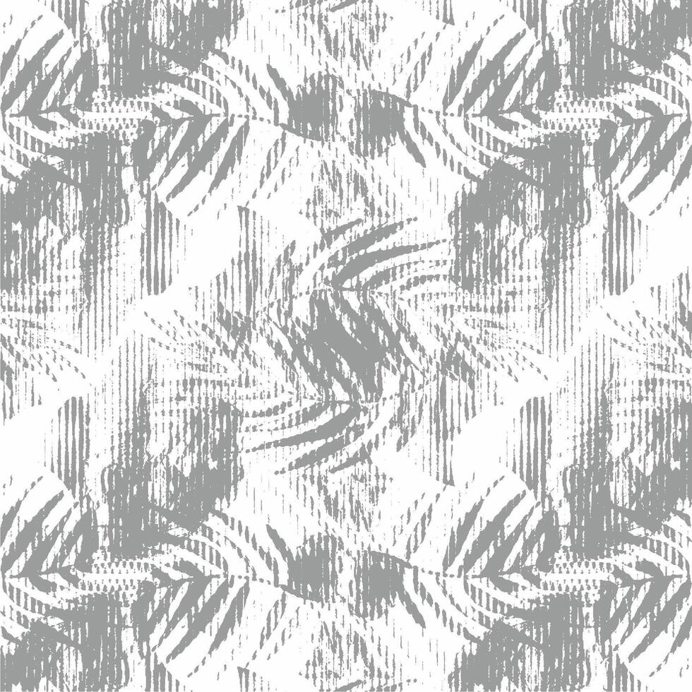 A gray and white wallpaper with palm leaves vector