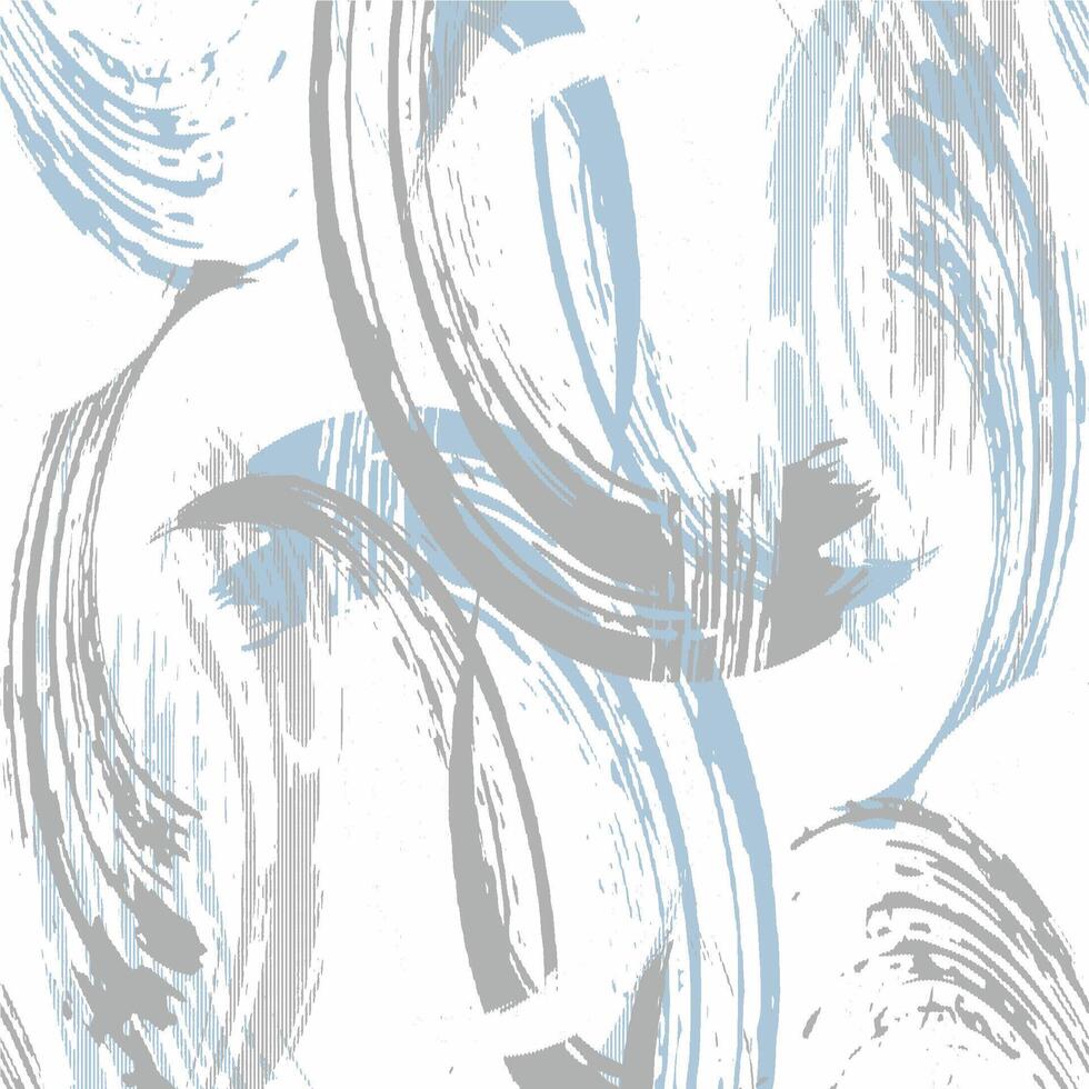 A blue and white abstract painting with swirls vector