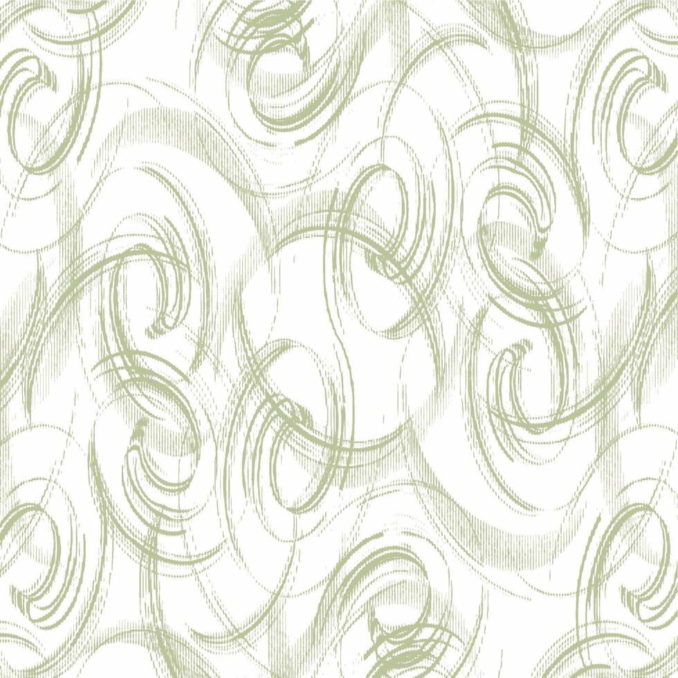 A green and white abstract wallpaper with swirls vector