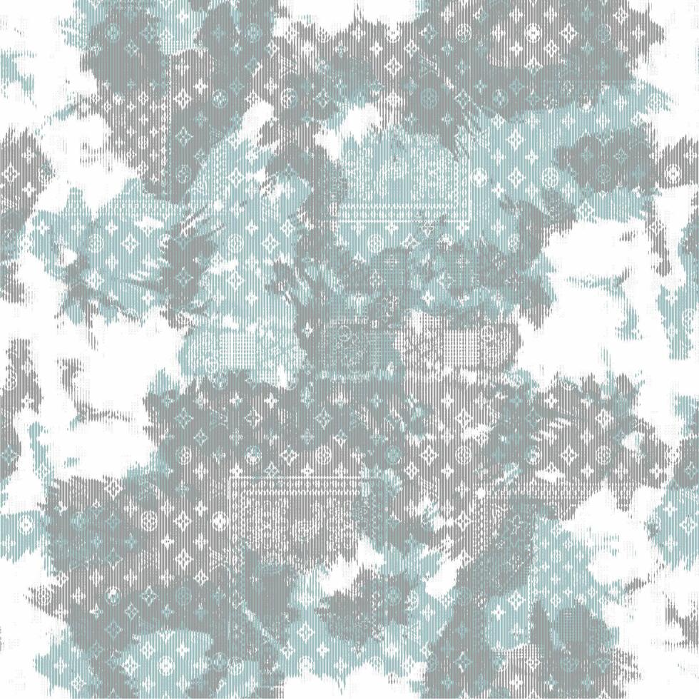 A blue and white abstract wallpaper pattern vector