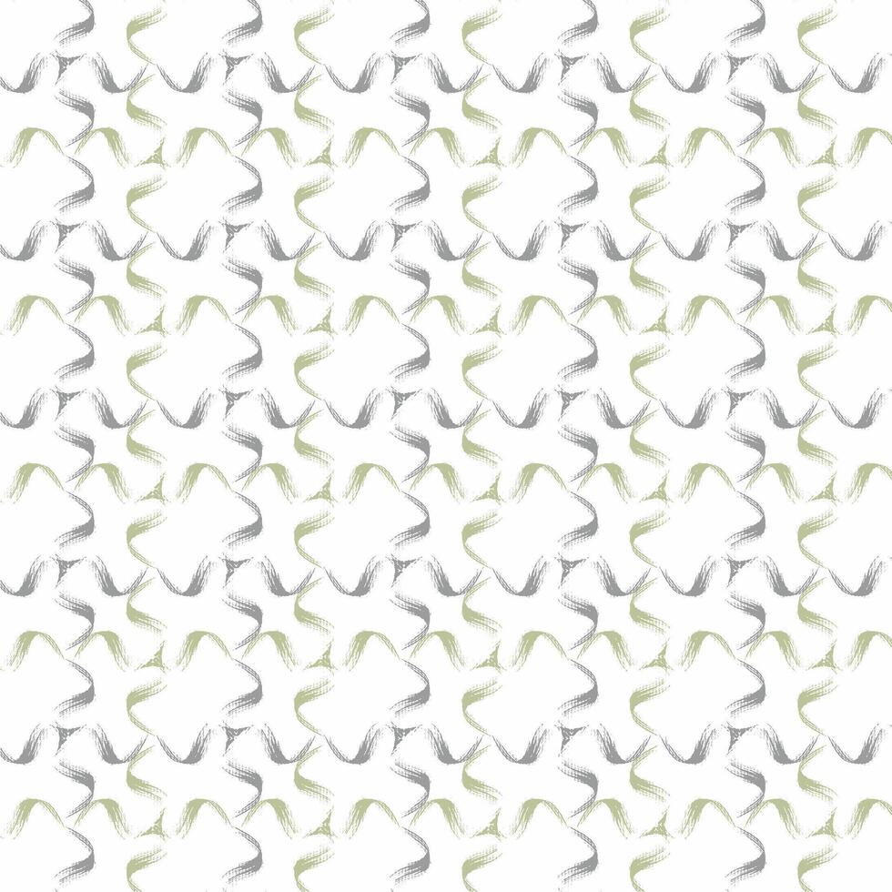 A white and green pattern with a star shape vector