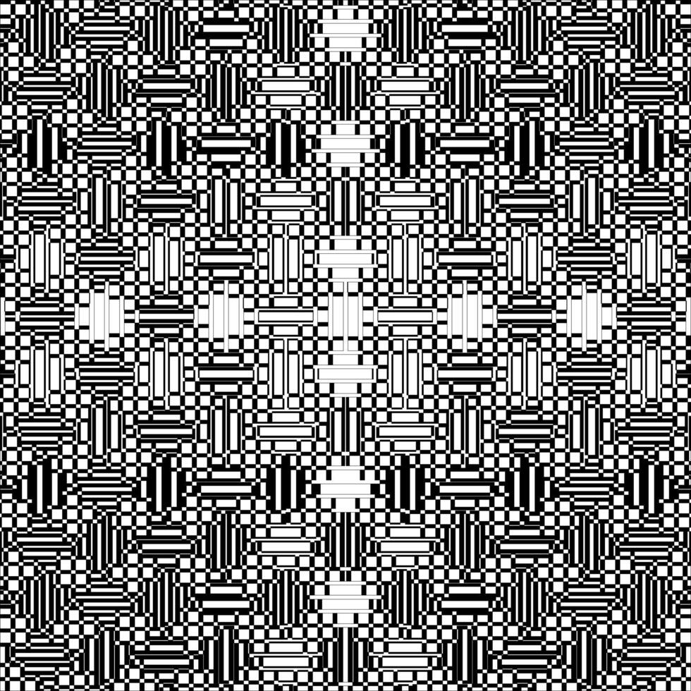 A black and white pattern with squares vector