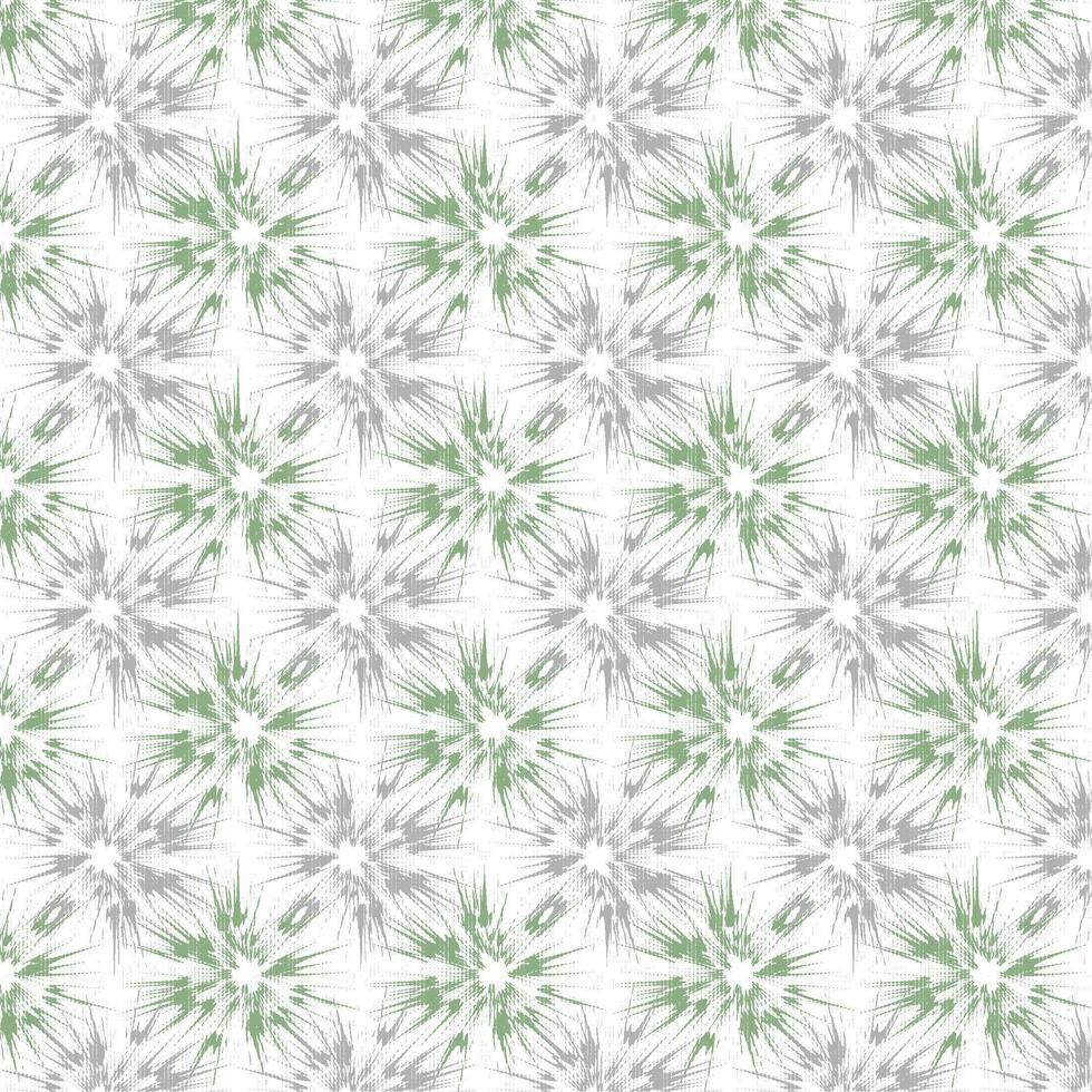 A green and white pattern with leaves vector