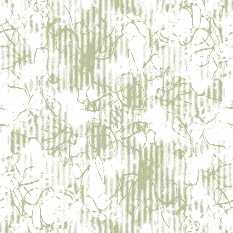 A green and white floral pattern vector