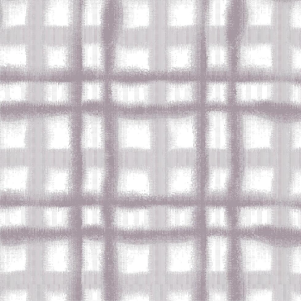 A white and gray plaid fabric with a pattern vector