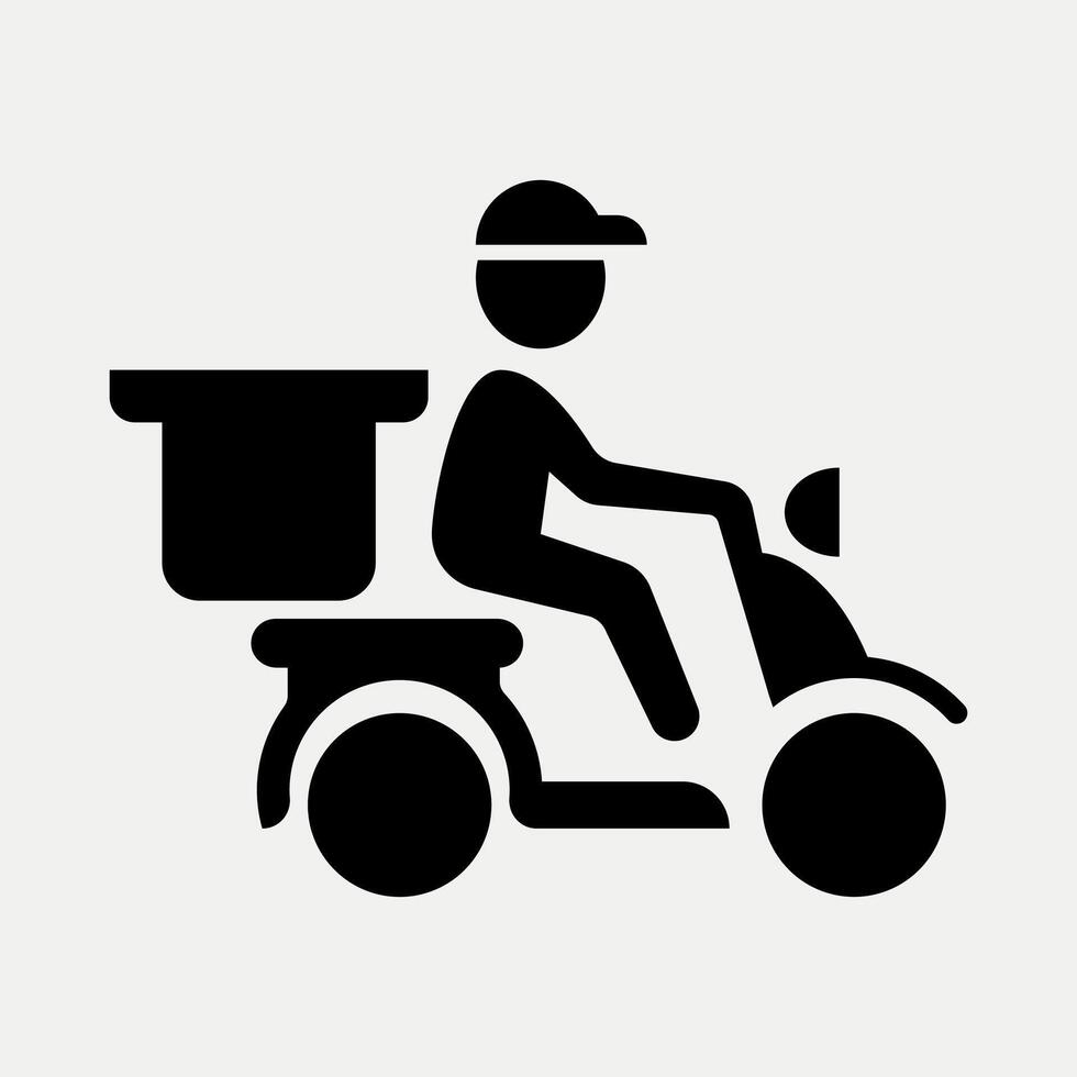 Delivery icon flat illustration vector