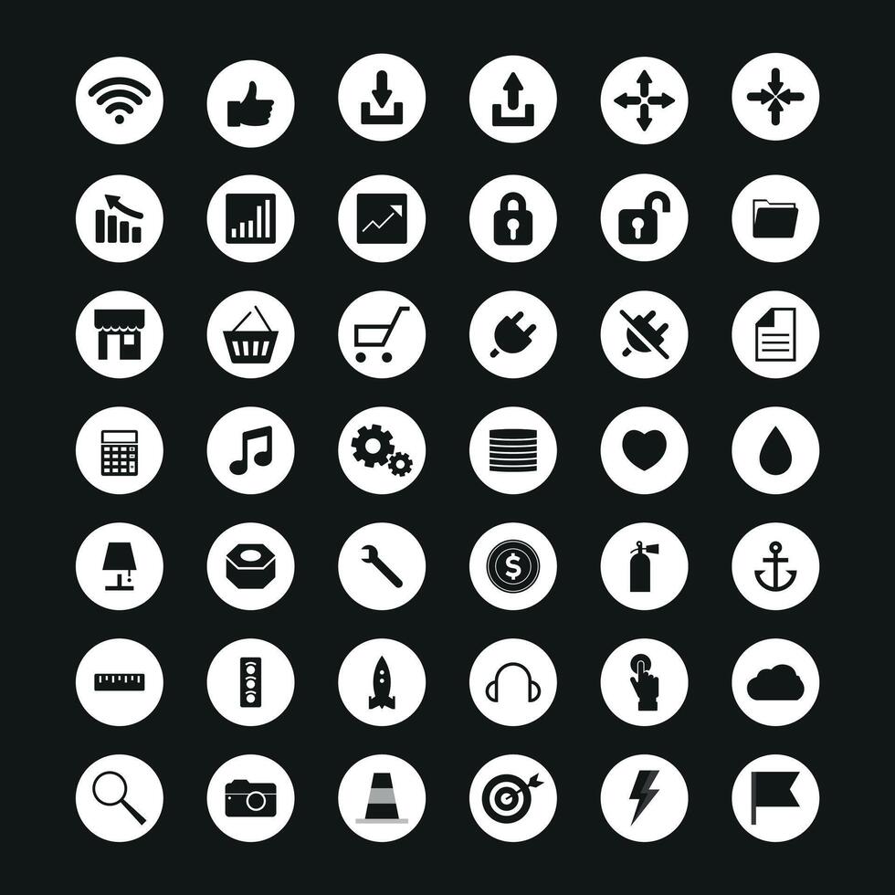 Web Icon set vector