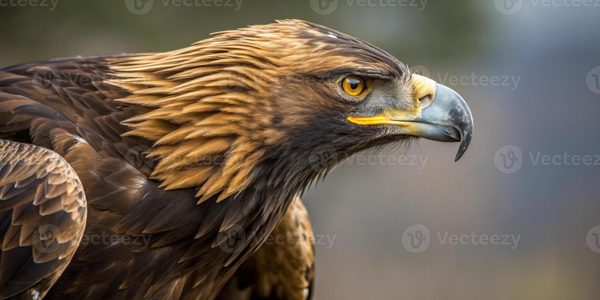 Portrait of golden eagle photo