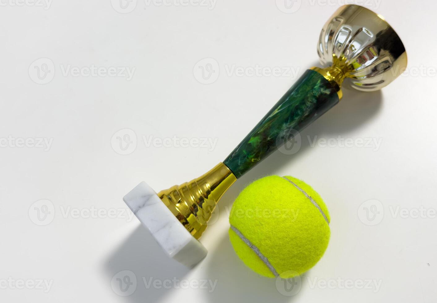 tennis trophy, champion award cup, first place winner of a sports tournament photo