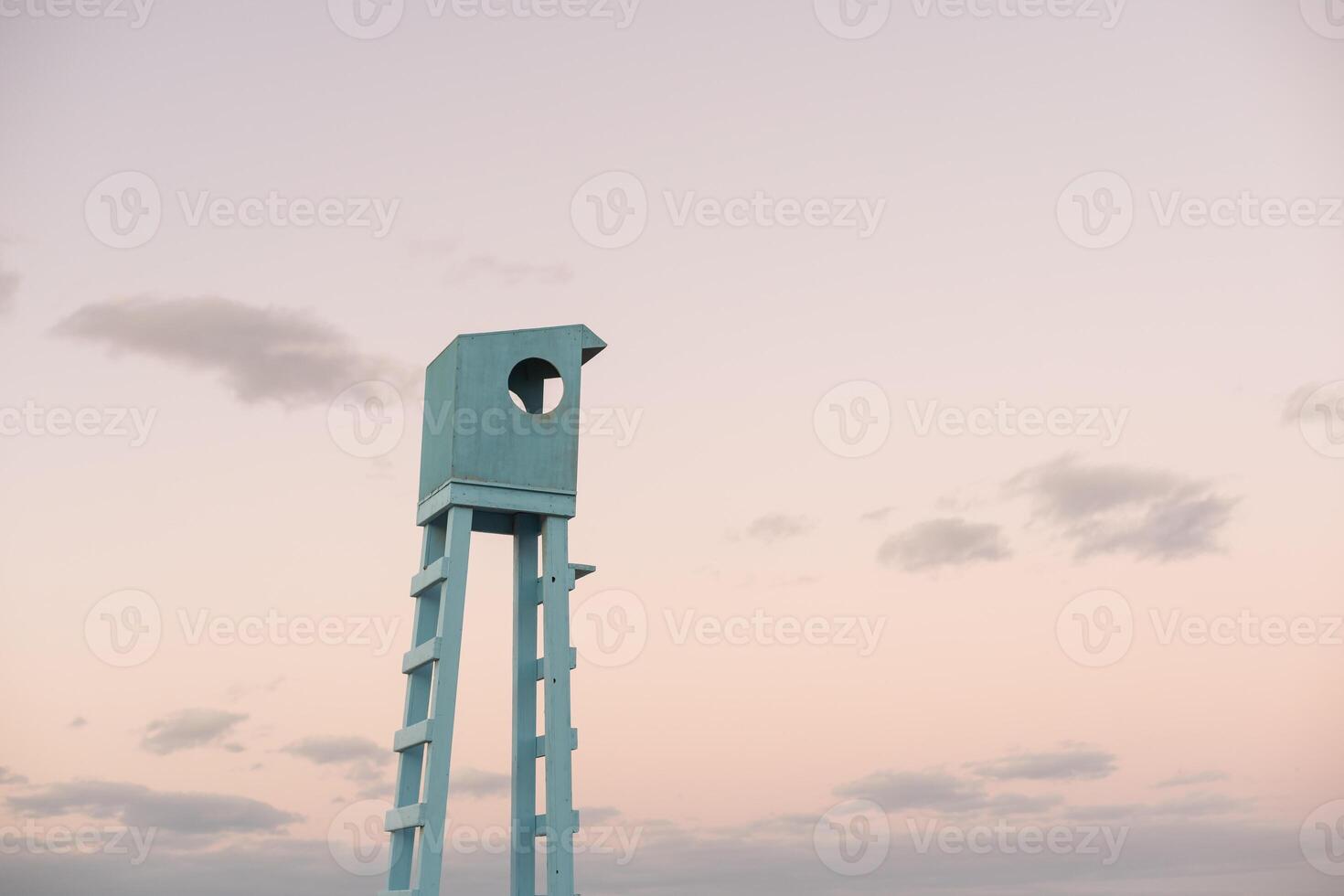 Lifeguard tower on the beach photo