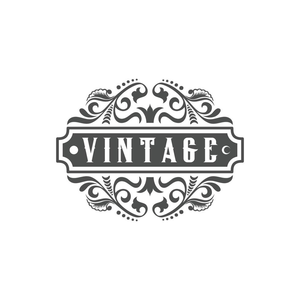 Illustration Design Template Vintage Hand Drawn Banner, Design vector