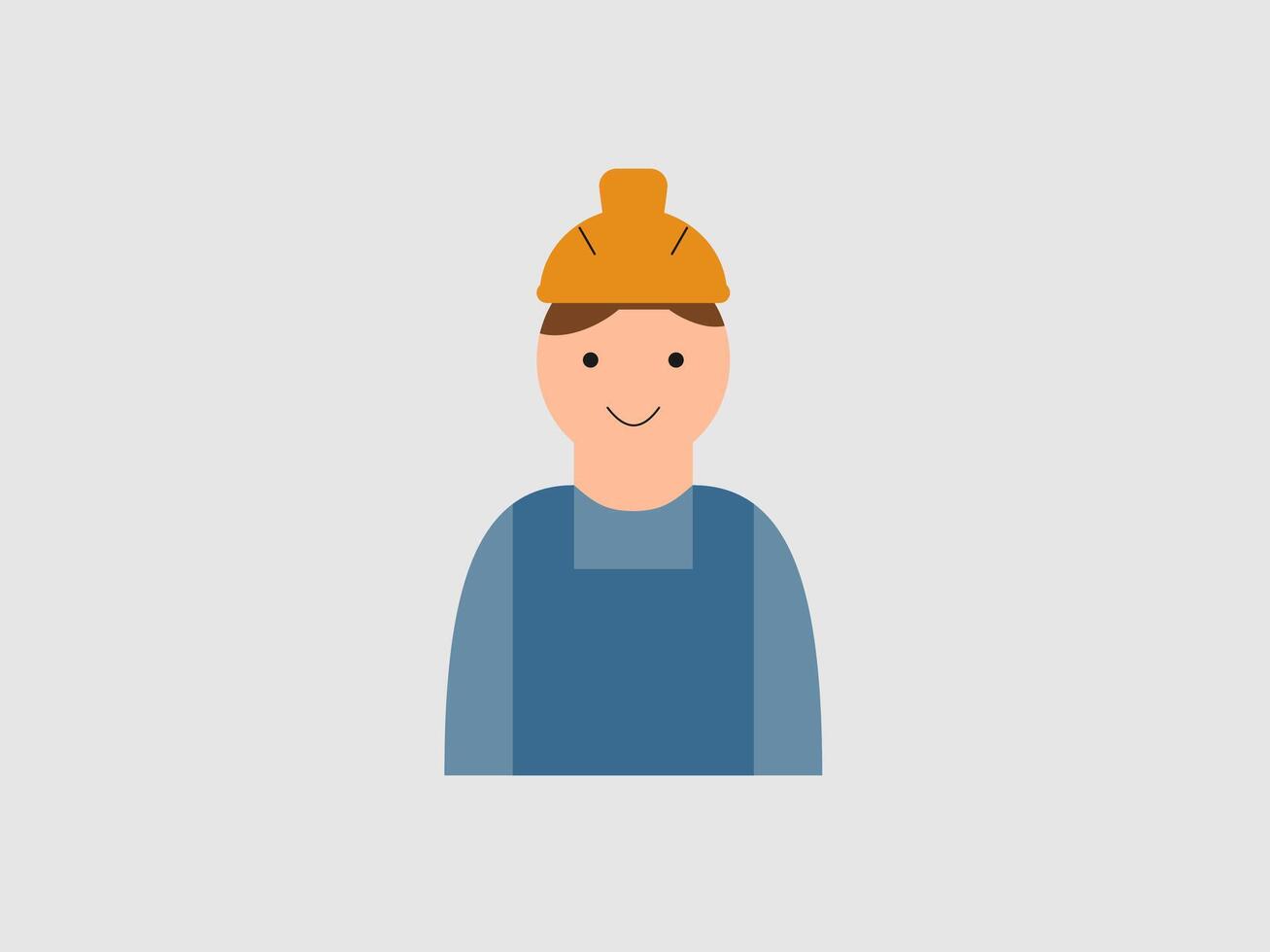 This is a simple illustration of a worker vector
