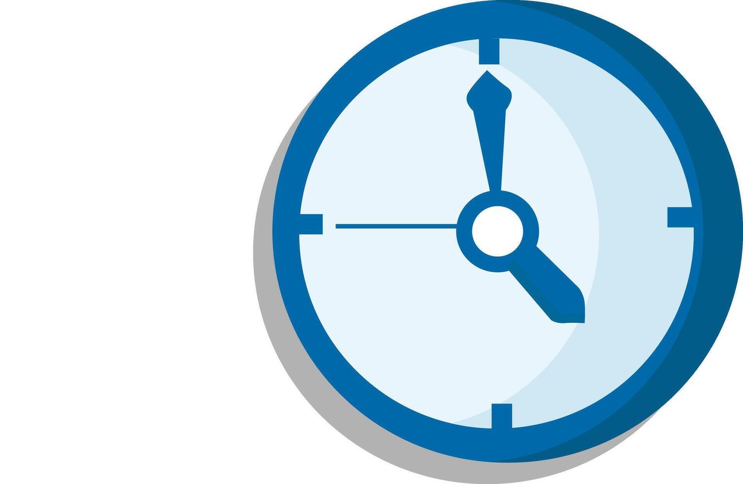 a clock is shown on a white background vector