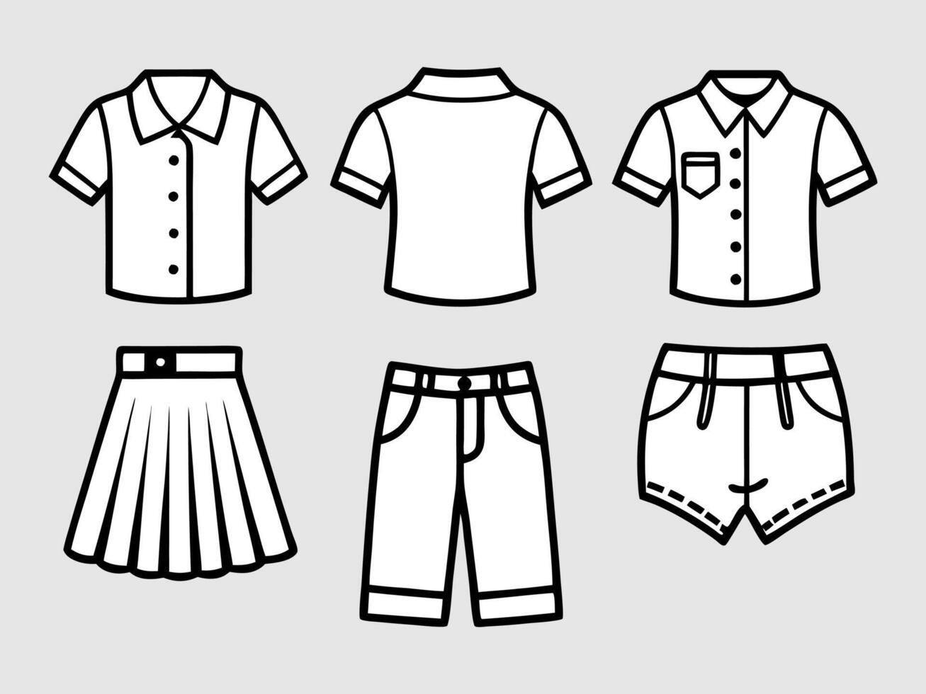 Shirt fashion design for decoration vector