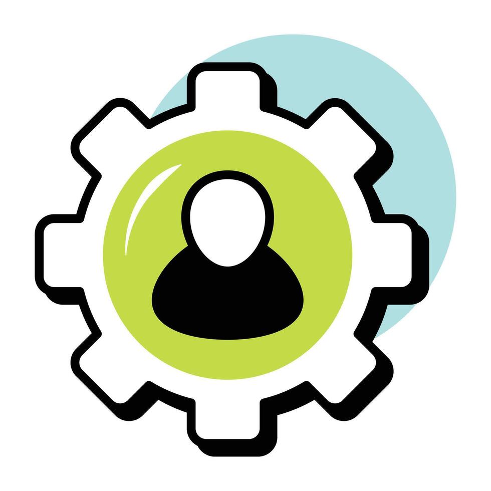 Human Resource Business and Finance Circle Color Outline Icon Pack and Illustrations vector