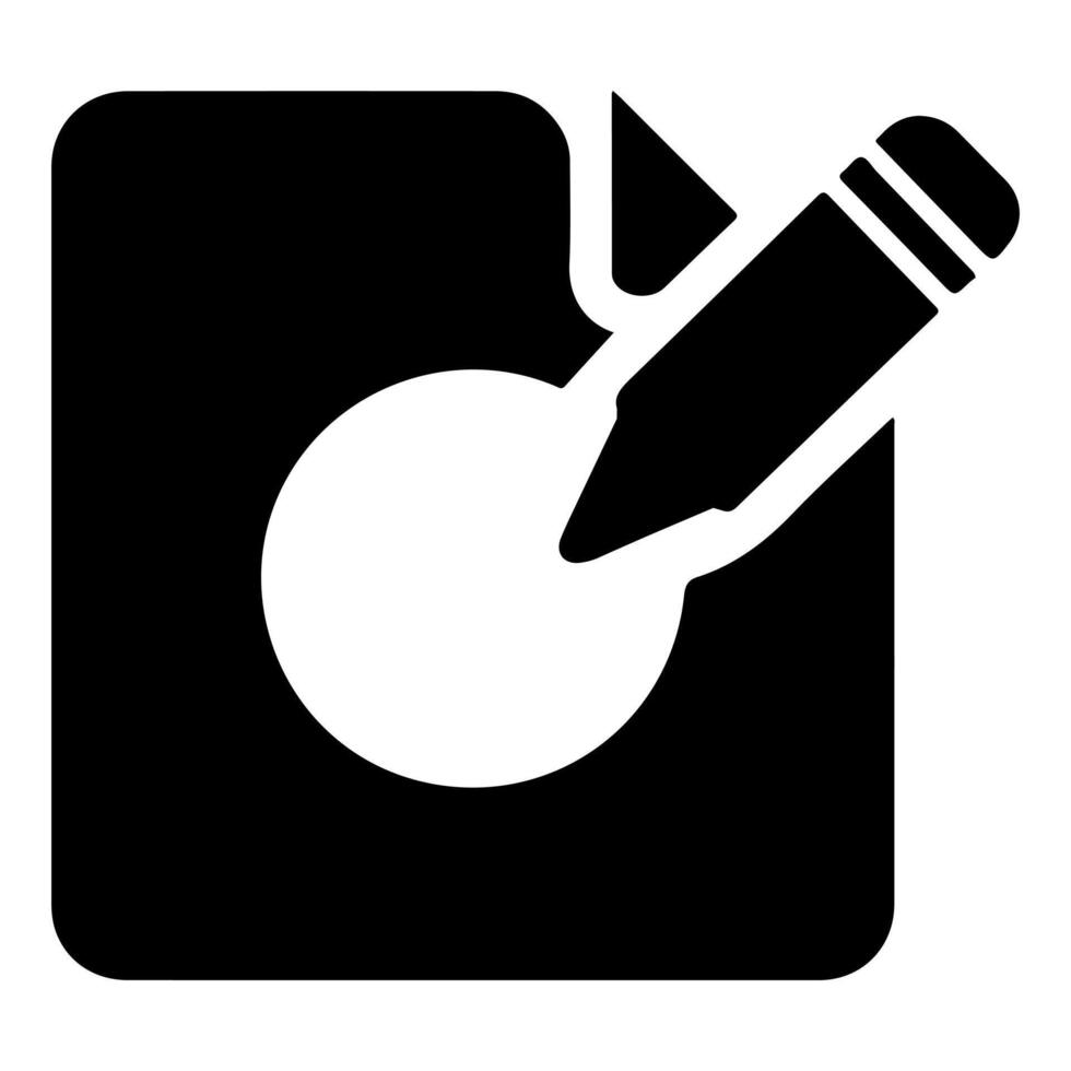 Edit icon for writing and modification vector