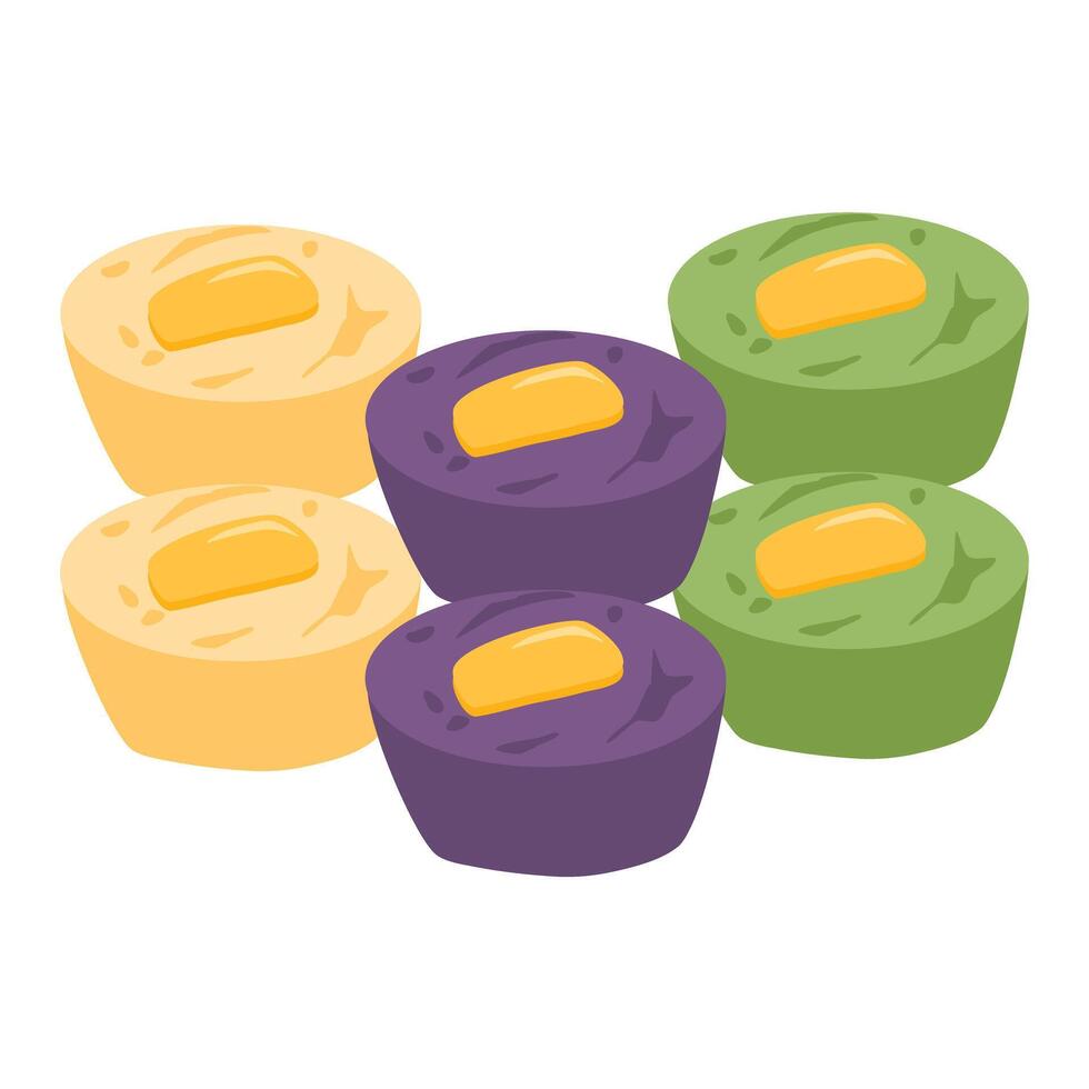 Puto food Filipino Snack illustration vector