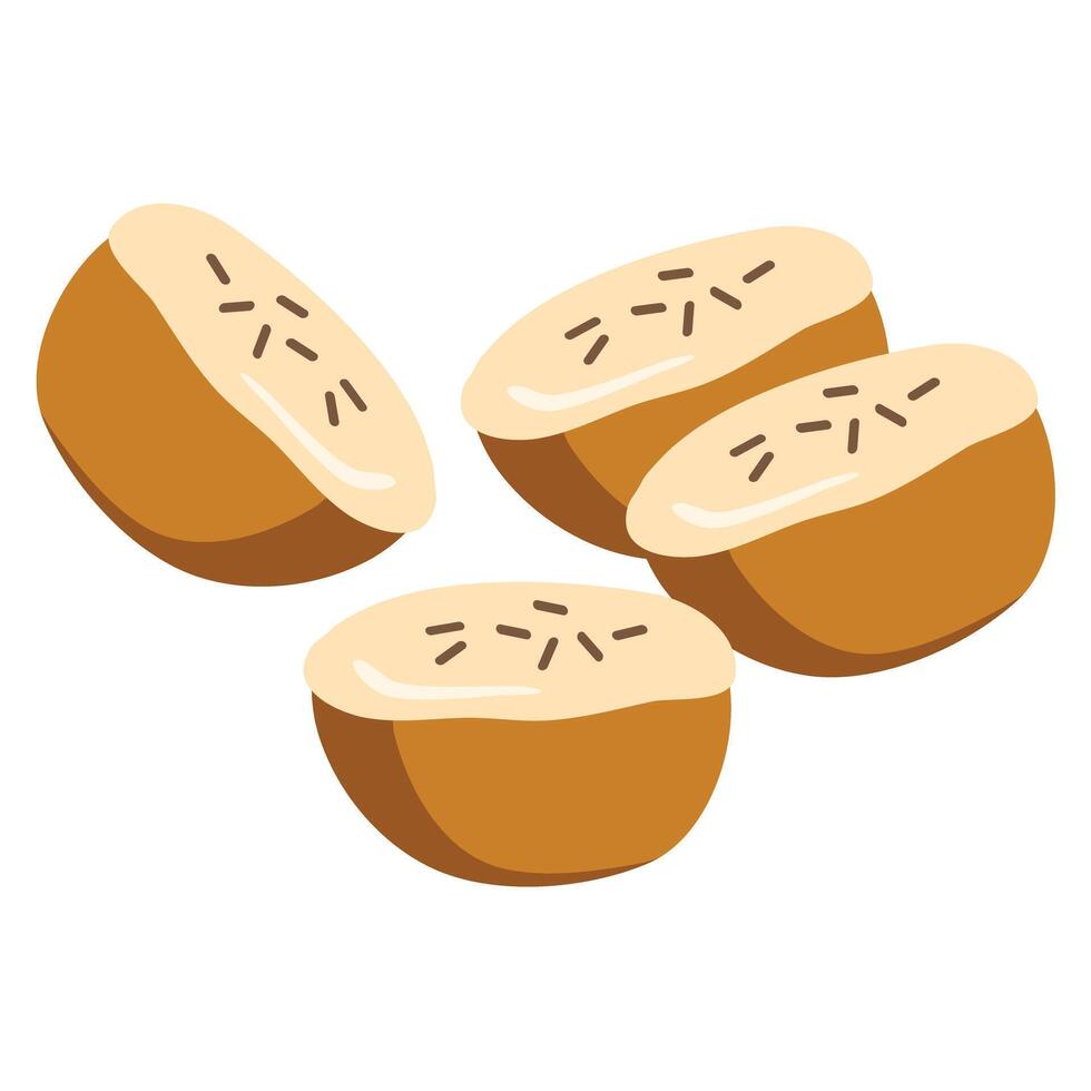 Kue Pukis Indonesian Traditional Snack vector