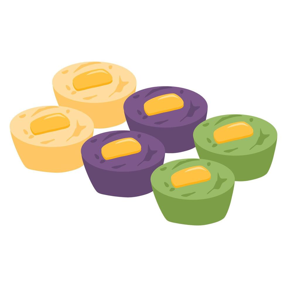 Filipino Snack Puto food illustration vector