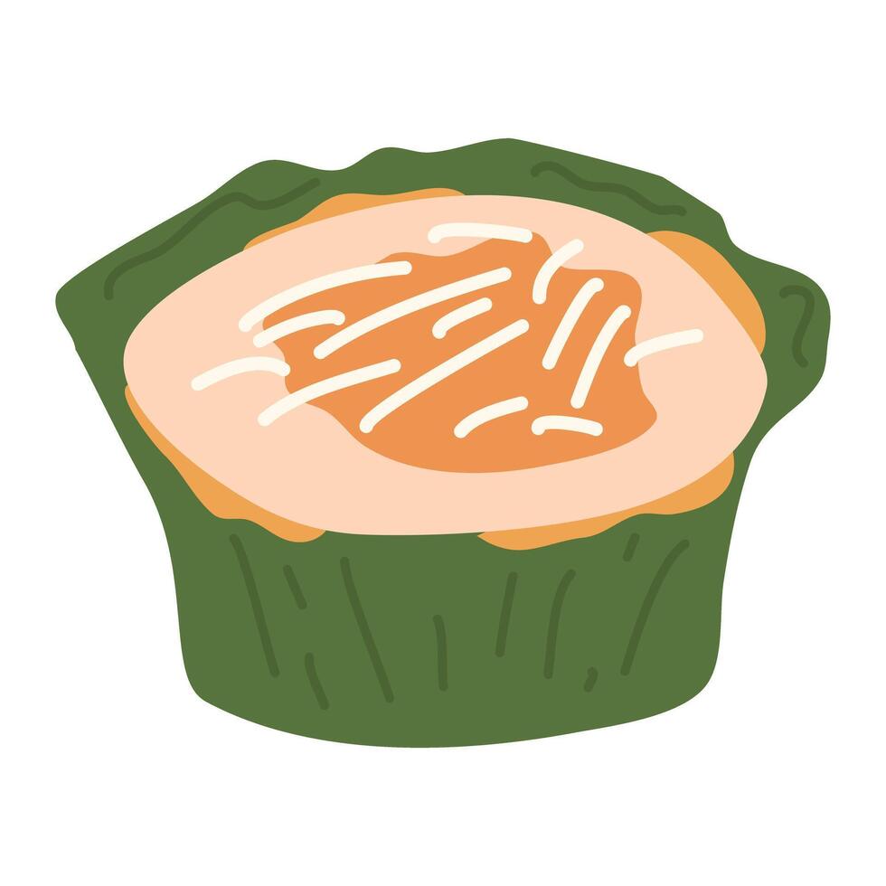 Fresh Bibingka or Rice Cake vector