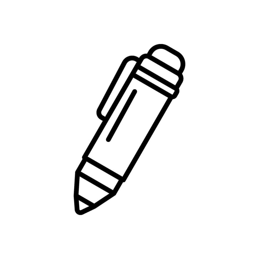 stylus pen icon, line style icon vector