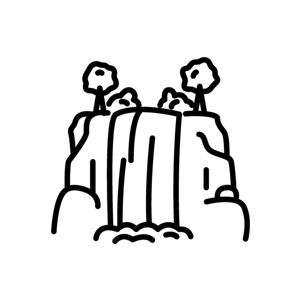 Cataract icon, line style icon vector