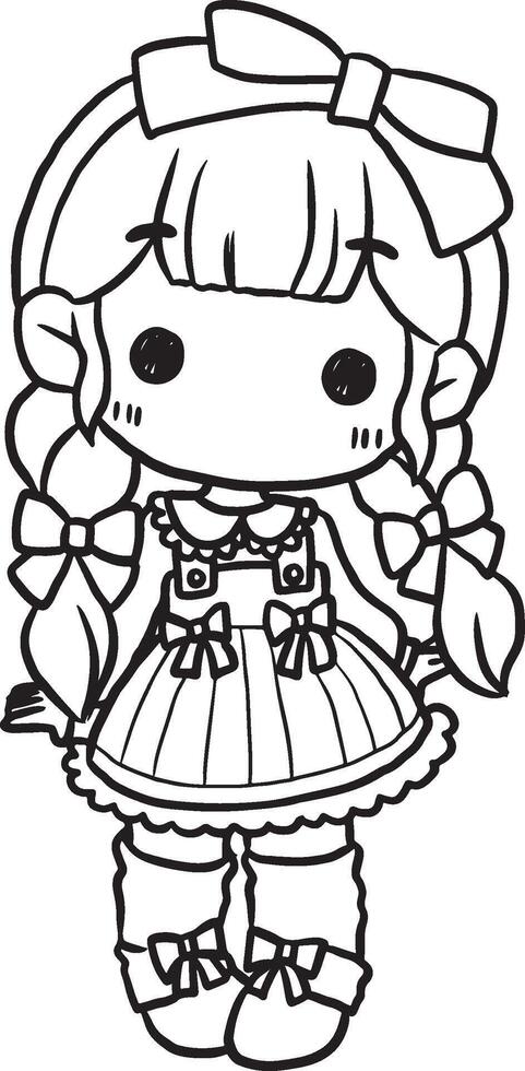 hand drawn illustration of an angel vector
