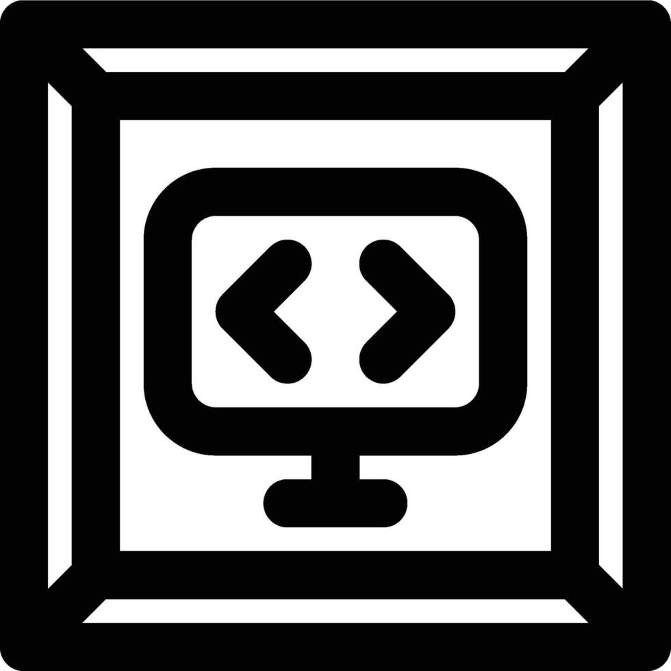 Sandboxing, Computer Security, Programming Outline Icon vector