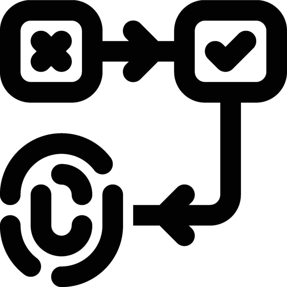 Biometric Spoofing, Identification Outline Icon vector